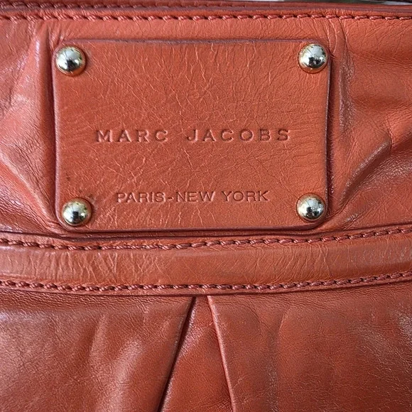 Marc Jacobs Leather Crossbody Bag In Apricot Orange - Picture 3 of 9